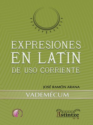 cover image of Expresiones en latín de uso corriente